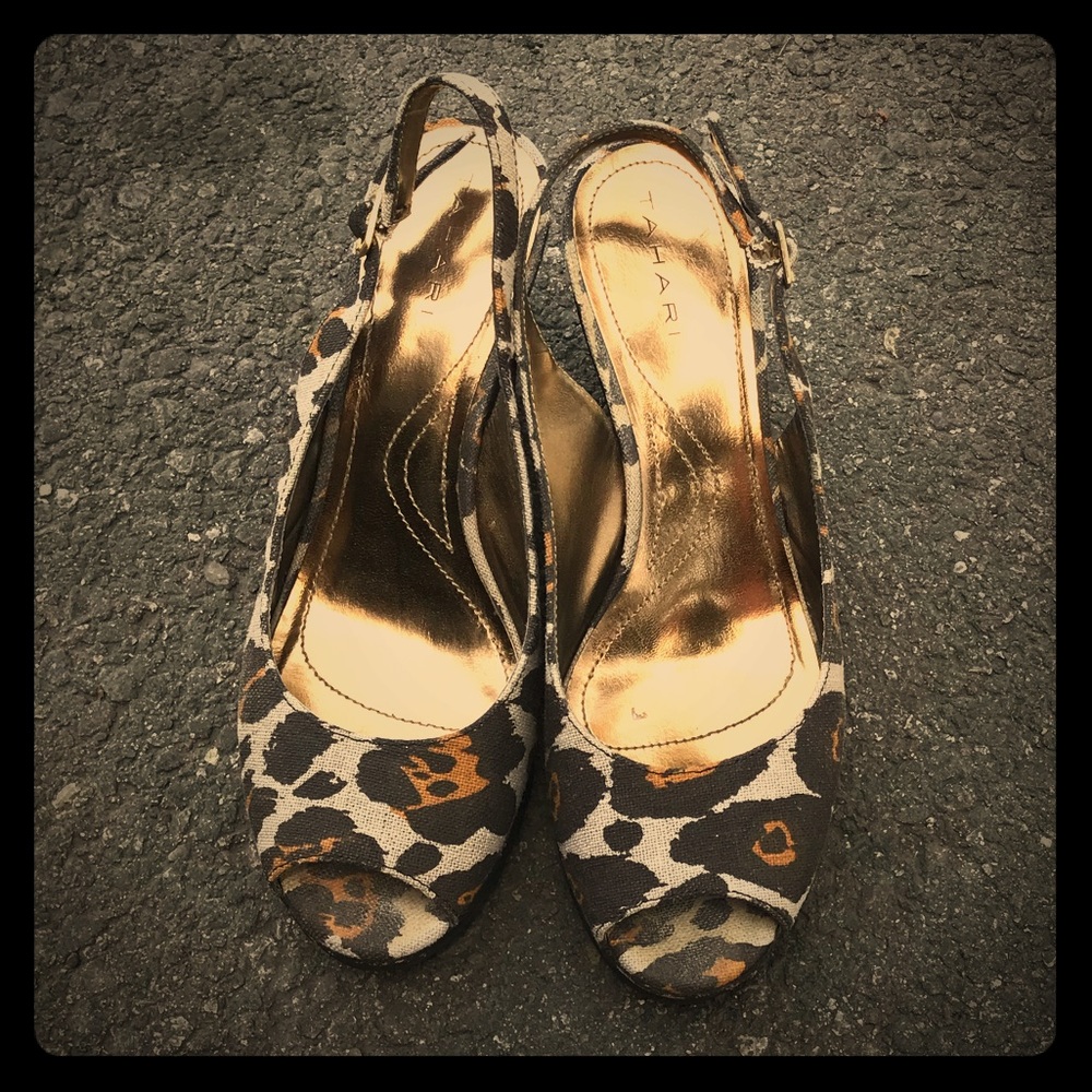 Tahari Taylor Animal Print Wedge